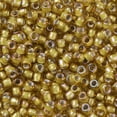 thumbnail image 2 of TOHO Round Seed Beads Japanese Seed Beads (389) Inside Color Topaz/Gray Lined 8/0 3mm Hole: 1mm about 222pcs/10g, 2 of 5