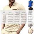thumbnail image 2 of VgaVtl Big and Tall Polo Shirts Men Short Sleeve Summer Collared Color Block Waffle Teeshirts for Men Going Out Casual, 2 of 5