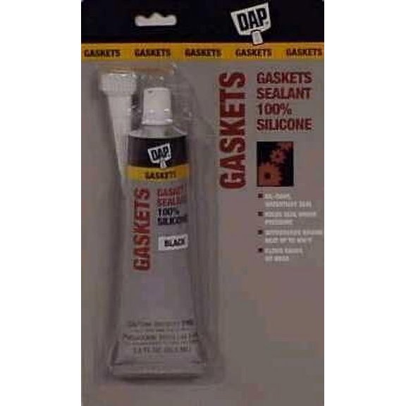 DAP Black Silicone Rubber Gasket Gasket Sealant 2.8 oz.