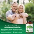 thumbnail image 4 of Zazzee Organic Lemon Balm 10:1 Extract 3000 mg Strength per Capsule – 180 Vegan Capsules – Supports Calm & Relaxation – 6 Month Supply – Standardized & Concentrated 10X Extract – All-Natural • Non-GM, 4 of 10