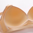 thumbnail image 4 of ATENAR Bras for Women,Wireless Bras for Women,Womens Bras,Comfort Fit,Soft,Solid,Nylon,Beige,3XL, 4 of 8