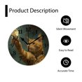 thumbnail image 4 of 12 Inch Wall Clock Battery Operated Silent Clock Decorative for Office, Kitchen, Outdoor, Living Room，Cat Watercolor Animal Pets Gorgeous, 4 of 4