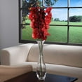 thumbnail image 3 of Hosley Artificail Flowers, 6 Pcs Orchid Phalaenopsis Touch Flowers 28Inch Long Burgundy Realistic Silk Floral Arrangement - for Wedding Party, Graden Decoration, Farmhouse, Home Décor, Office Décor, 3 of 9