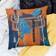 thumbnail image 2 of Tassels Double-Sided Velvet Throw Pillow Covers,Horse,Saddle,Carriage,Knightship,Knight&amp; Scepter, 2 of 5