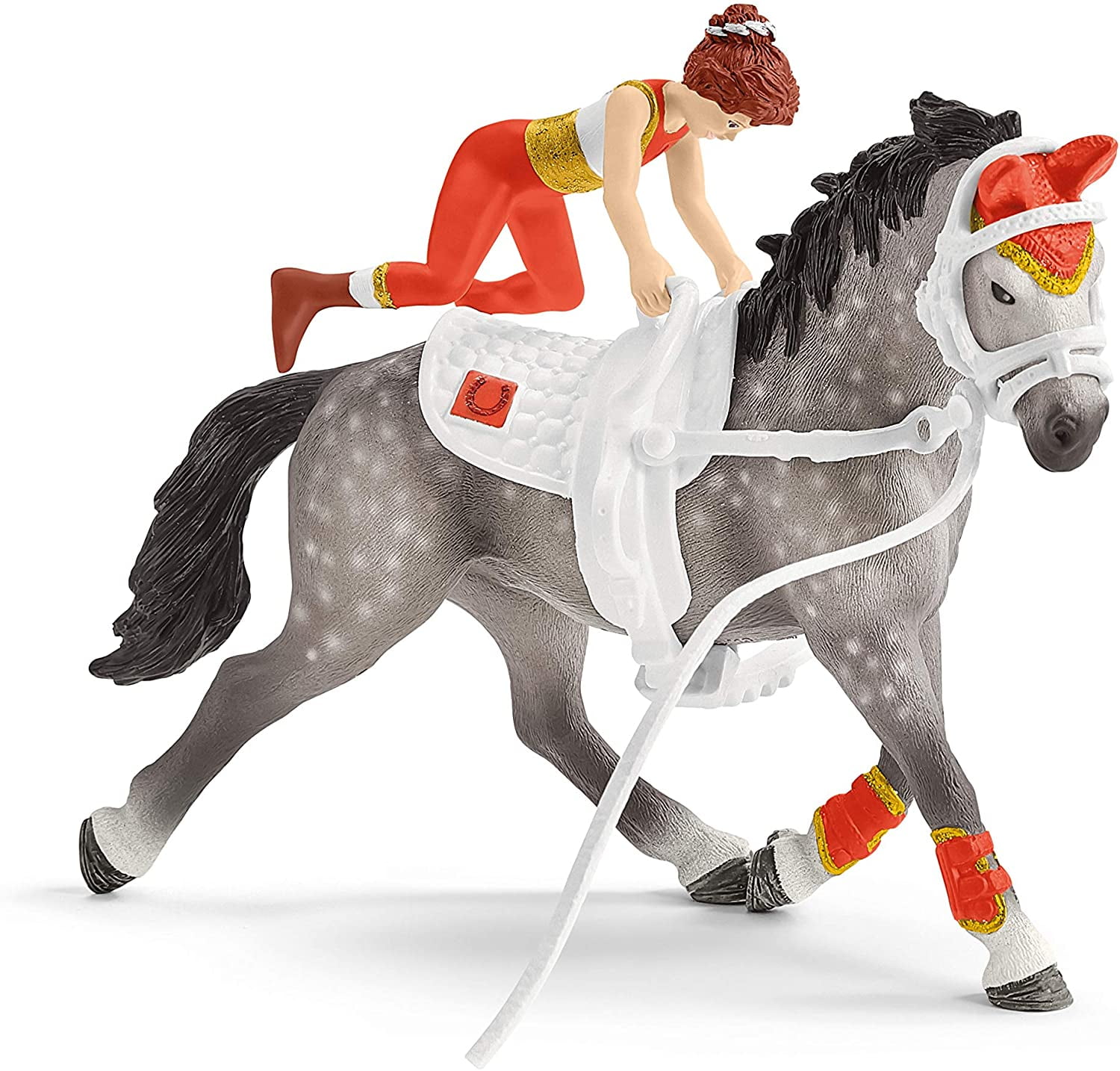 Schleich - Horse Club: Lakeside Mia's Vaulting Set Toy Figurine Playset , 18 Pcs