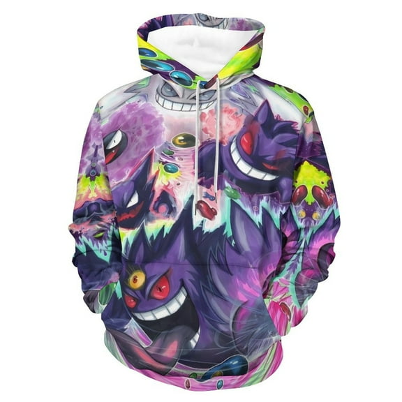 Gengar Hoodie Unisex 3d Novelty Hoodies Graphic Hoodies Pullover Sweatshirts For Men Women Teen S