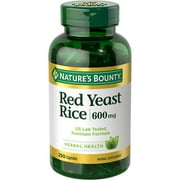 Nature's Bounty Red Yeast Rice 600mg, 250 CT