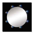 thumbnail image 2 of Designart "Solitary Atom Enchantment" Modern Geometric Square Mirror Wall Decor Modern - Large Gold Square Bathroom Mirror - Square Printed Wall Mirror Art, 2 of 5