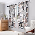 thumbnail image 6 of Girls Letters Blackout Curtains Thermal Insulation 63 inch Grommet for Bedroom Living Room Bathroom Kitchen Windows 2 Pack, 6 of 6