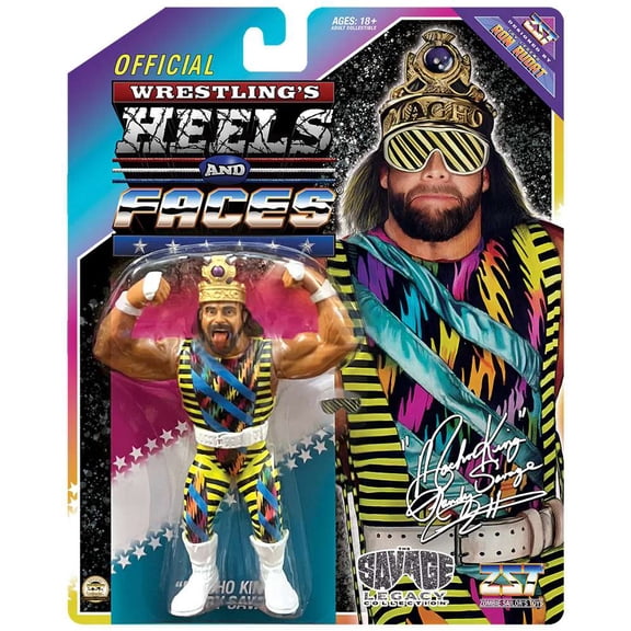 "Macho King" Randy Savage - Wrestling's Heels and Faces Retro Action Figure