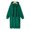 Green, variant on Women's Casual Pullover Hoodie Sweatshirt Long Sleeve Split Hem Hoodie Dress Oversized Fleece Hoodies with Kangaroo Pocket