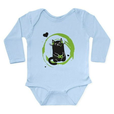 

CafePress - Gamer Cat Body Suit - Long Sleeve Infant Bodysuit