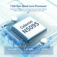 thumbnail image 2 of "KUU 15.6"" Notebook, Windows 11, Intel Celeron N5095, 24GB DDR4, 512GB SSD, FHD 1080p Display", 2 of 7