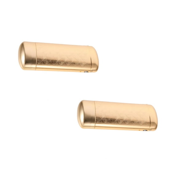 2 PCS Hard Shell Glasses Case Eyeglass Boxes Slim Reading Travel Golden