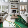 thumbnail image 3 of 5'x8' Area Rugs, Dark Green Marble Indoor Outdoor Area Rug for Living Room Bedroom, Modern Ink Painting Art Abstract Washable Bathroom Rugs Kitchen Floor Carpet Mats Home Decor Aesthetic, 3 of 8