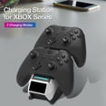 thumbnail image 3 of Dual Controller Charger Station for Xbox Series X/S, Charging Dock Bracket Stand with 2Pcs Rechargeable Battery Packs, 3 of 9