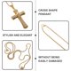 thumbnail image 3 of unbranded Adorno Colgante De Metal En De Cruz Para Espejo Retrovisor Accesorios Para Auto, 3 of 8