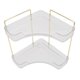 thumbnail image 1 of Organizador de Mostrador de Baño, Estante Esquinero de Metal de Fácil Montaje para Encimera, Almacenamiento de Cosmética y Maquillaje para Baña y Cocina, 1 of 7
