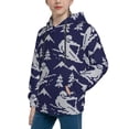thumbnail image 2 of Daiia Abstract Skiing for Boys Fashion Hoodies & Sweatshirts with Kangaroo Pocket,Hooded Sweatshirt for Kid, Breathable& Moisture Wicking-X-Large, 2 of 6