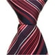 Matching Tie Guy 2634 R4 - 59 Po Cravate Adulte - Noir avec Bande Rouge et Blanche – image 1 sur 1