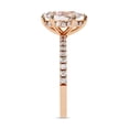 thumbnail image 3 of IGI Certified Lab Grown Diamond Hidden Halo Solitaire Engagement Ring, Center 10x7mm Pear Cut Stackable Wedding Rings For Women In 18K Solid Rose Gold F-G, VS-SI Quality (2.10 Cttw) Ring Size-7.5, 3 of 6