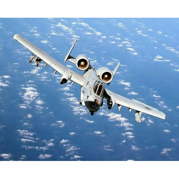 A-10 Thunderbolt II Warthog Aircraft - 20x30 Inch Laminated Aviation Poster - Stunning Detail and Bold Colors