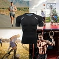 thumbnail image 2 of T-Shirts de Compression pour Hommes Manches Courtes Sport Course Entraînement Physique Rapide, 2 of 6
