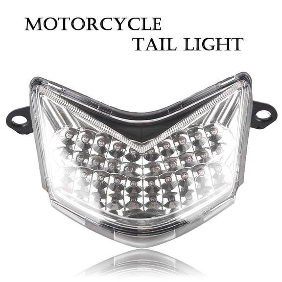 NS Scooter Brake Turn Signal Tail Light Integrated Lamp for Ninja ZX10R 2006-2007, Ninja ZX6R 636 599 2005 2006, White