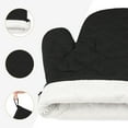 thumbnail image 6 of Unique Bargains Pot Holders Heat Resistant Kitchen Gloves Black 4.7x13.8inch, 6 of 7