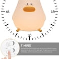 thumbnail image 3 of Cartoon Fat Chicken Silicone Night Light Soft Cute Usb De Carga Pat Light Toggle Switch Light Led Atmósfera Lámpara De Mesa Con Dos Luces De Engranajes Para El Dormitorio Advancent HA019526-00, 3 of 7