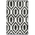 thumbnail image 3 of Unique Loom Chindi Jute Collection Area Rug (2' x 3' 1" Rectangle Black and White), 3 of 6
