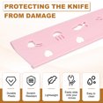 thumbnail image 3 of Uxcell Plastic Safety Knife Cover Sleeves for Chef Knife, Knife Guard Blade Protector for Kitchen Bar Pink, 3 of 7