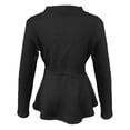 thumbnail image 4 of successthop Fall Jackets for Women Long Sleeve Jacket Open Front Coat Plus Size A Line Flare Hem Winter Casual Outwear, 4 of 5