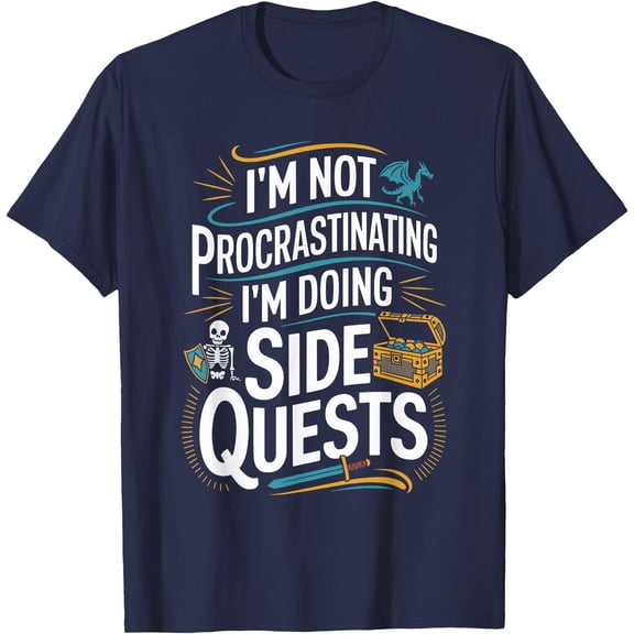 I'm Doing Side Quest Humorous Gaming DTG Print Unisex T-Shirt