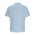thumbnail image 5 of Ashirexll T Shirts for Man, Big and Tall Shirts for Men, Casual Loose Turndown Collar Button Shirts for Summer Vacation, 5 of 6