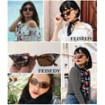 thumbnail image 6 of FEISEDY Small Cat Eye Sunglasses Vintage Square Shade Women Eyewear B2291, 6 of 14