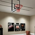 thumbnail image 2 of Hieng Basketball Canvas Wall Art Workout Sport Themed Home Dormitory Decor Minimalist Shoot Basket Artwork Picture for Gym Boy Bedroom Wall Decor Frameinch（Only canvas）, 2 of 6