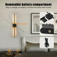 thumbnail image 4 of C Cattleya Black Dimmable Adjustable Color Temperature Chargeable Rotatable LED Indoor Wall Lamp with Touch and Remote Control, 4 of 7