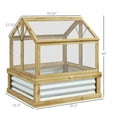 thumbnail image 3 of Raised Garden Bed with Cold Frame - Outdoor Elevated Planter Box for Vegetables, Herbs & Flowers - Greenhouse Kit with UV Protection & Ventilation, 3 of 9