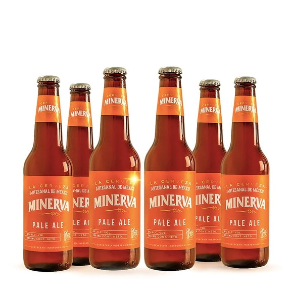 Six Pack Cerveza Minerva Pale Ale 355ml C/u Minerva Cerveza Artesanal