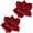 red, variant on 2Pcs Magnolia Artificial Christmas Flowers Magnolia Green/Red Magnolia Artificial Flower Stem Christmas Flower Ornaments for Christmas Tree Decorations