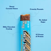 Barebells Plant-Based Protein Bars, Peanut Caramel – 24 Bars (2 x 12) – 15g Vegan Protein, Just 1g Sugar – Chocolate-Coated Snack for On-the-Go, Post-Workout, or Breakfast.