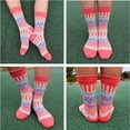 thumbnail image 5 of 5 Pack Womens Warm Socks Winter Thick Knitted Wool Crew Casual Socks Gift, 5 of 5