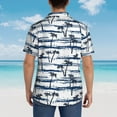 thumbnail image 6 of Balery Retro Coconut Tree Print Men's Hawaiian Shirts Short Sleeve Beach Shirt Relaxed Fit Vacation Button Down Shirts-Medium, 6 of 9