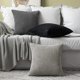 thumbnail image 5 of Paquete de 2 fundas de almohada de 22 x 22 pulgadas, almohadas decorativas de pana súper suave negra, decoración del hogar para sofá, dormitorio, sala de estar, 5 of 5