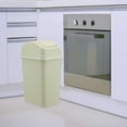 thumbnail image 3 of Blasgw Slim Kitchen Trash Can with Swing Lid & Press Ring - Narrow Garbage Bin for Narrow Spaces, 6L Large Capacity, Odor Blocking, Space-Saving for Home Bathroom - Includes Garbage Bag Holder E, 3 of 6