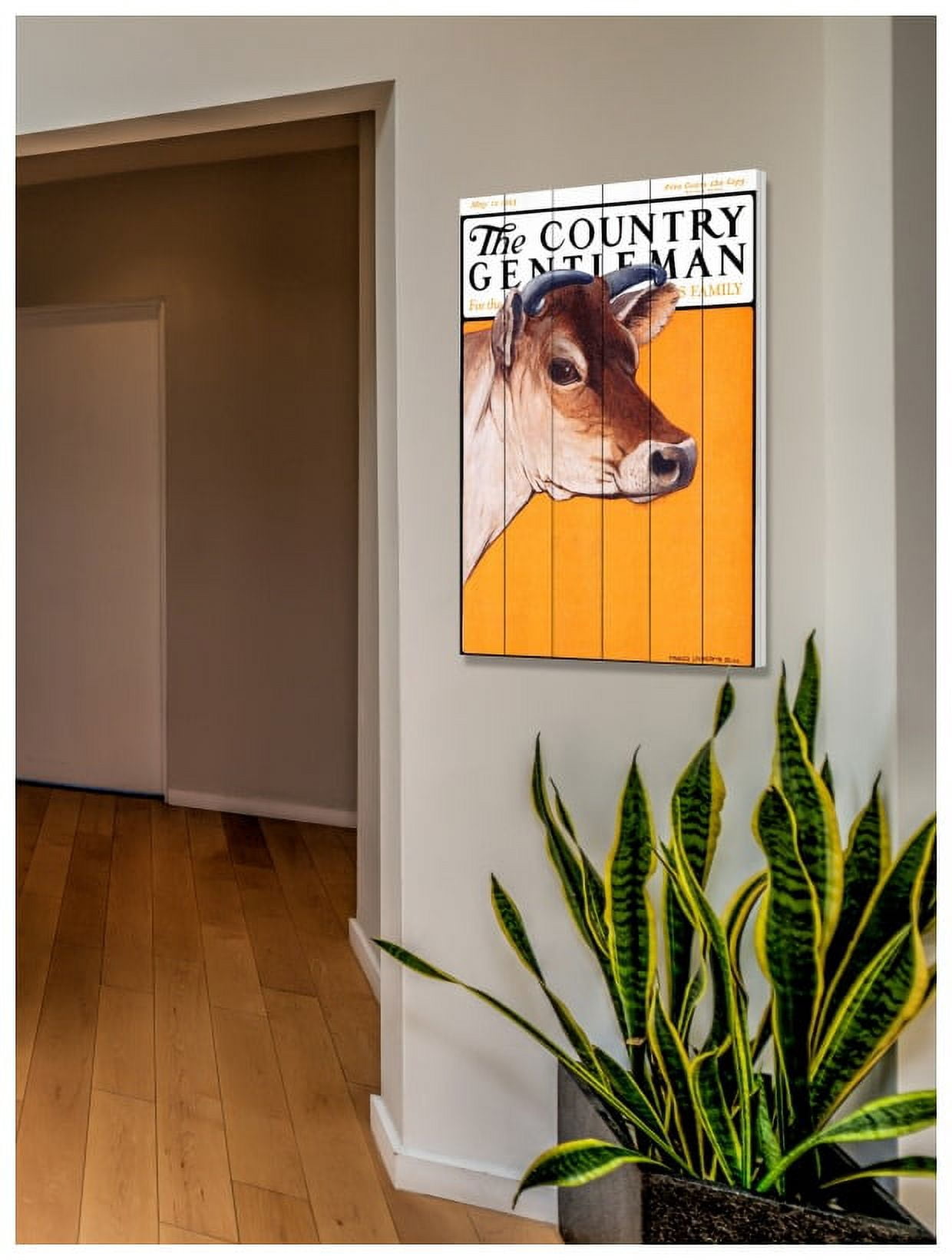 Marmont Hill "CG Calf" Painting Print on White Wood