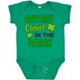 thumbnail image 3 of Inktastic Cutest Clover in the Patch with Four Leaf Clovers Boys or Girls Baby Bodysuit, 3 of 5