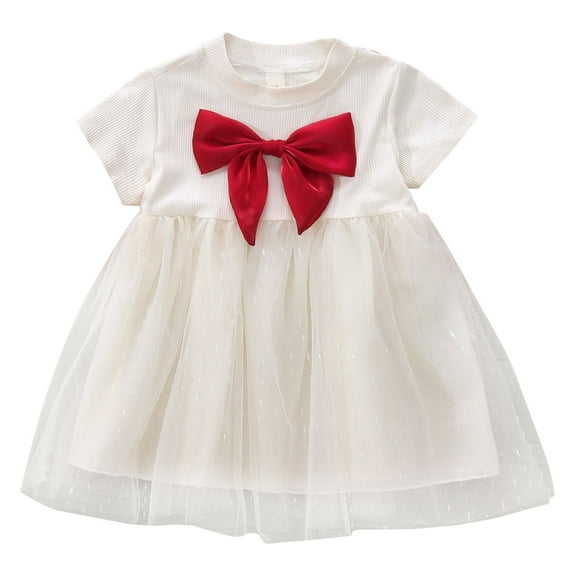 Sngxgn Girl's Short Sleeve Floral Print Loose Casual Long Dress(White,5)