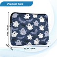 thumbnail image 3 of Quilted Laptop Sleeve for 13-16 Inch Laptops Protective Laptop Case Cover Lightweight Travel & Office Essentials Halloween Ghost Pattern, 3 of 8